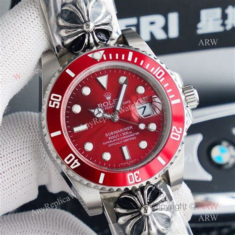 rolex chrome hearts red|chrome hearts rolex dial.